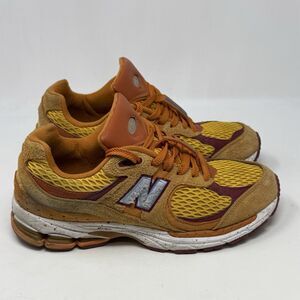 New Balance 2002R Salehe Bembury Peace Be The Journey Mens 8.5 D Orange Suede
